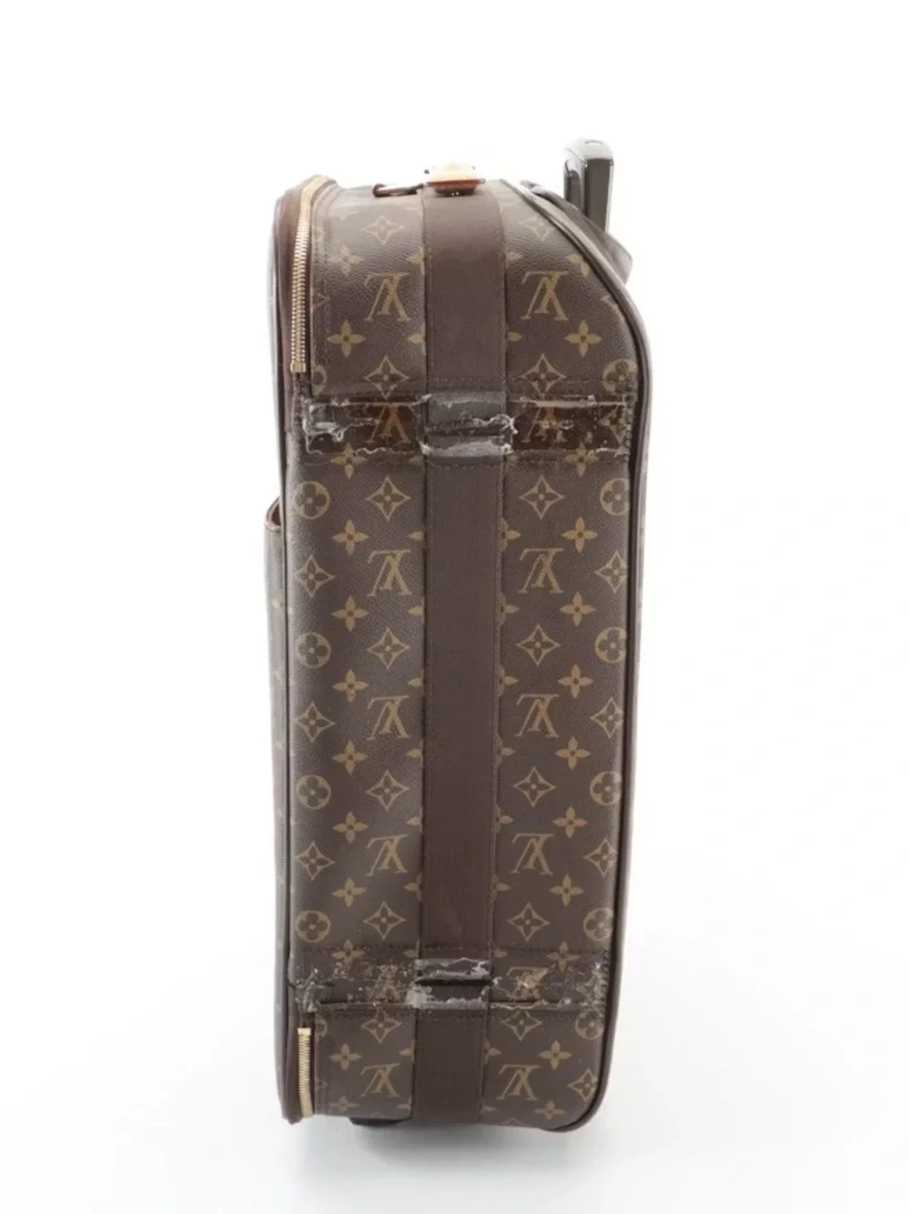 Louisa Vuitton Pégase 50 Rolling Suitcase Monogram Canvas & Vachetta Leather